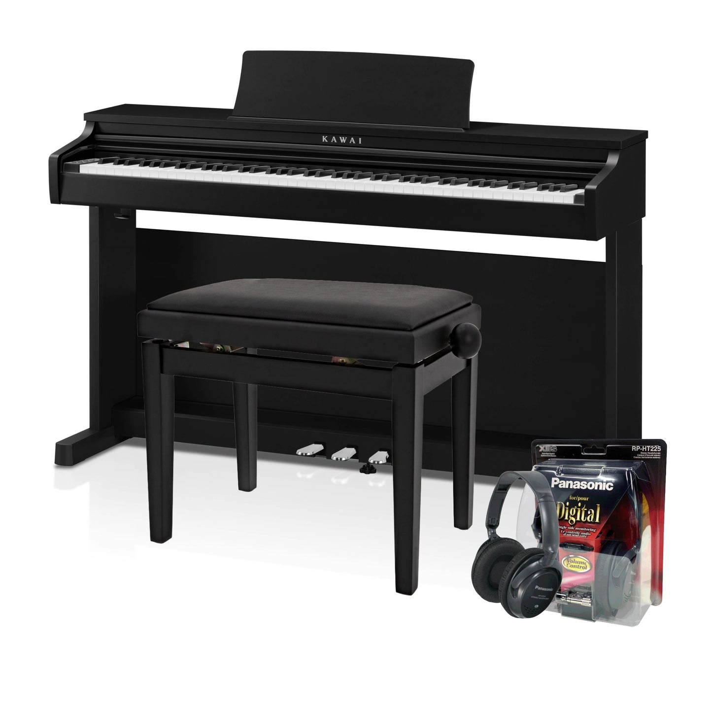 Kawai CX202 Black Digital Piano Value Package