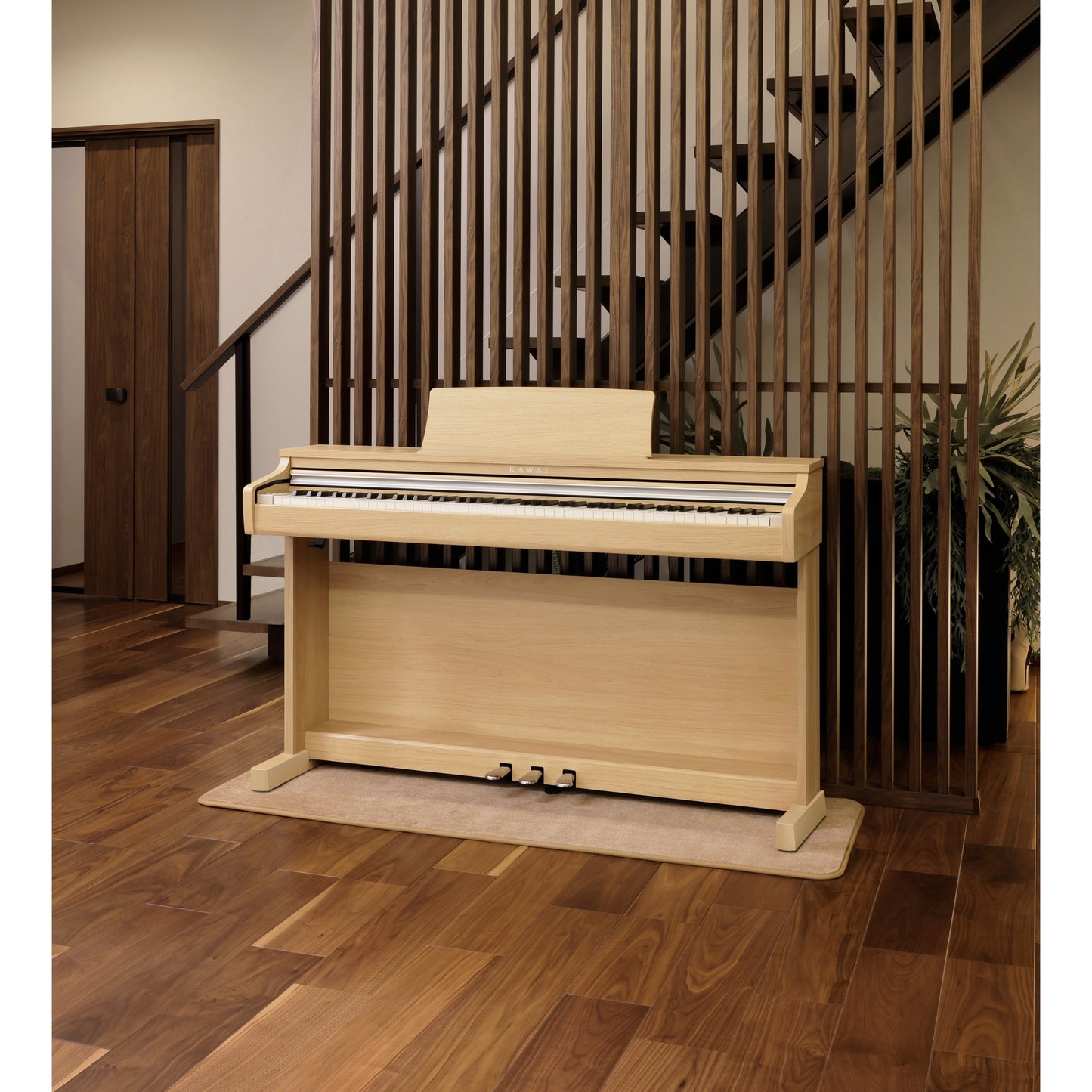 Kawai CX202 Light Oak Digital Piano Bundle With Stool & Headphones