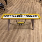 Casio PX-S7000 Digital Piano, Harmonius Mustard, With Matching Stool; Serial No: 954CDC545000804CBB | Second Hand