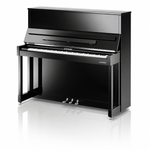 W. Hoffmann Vision V8 Upright Piano in Polished Ebony with Chrome Fittings