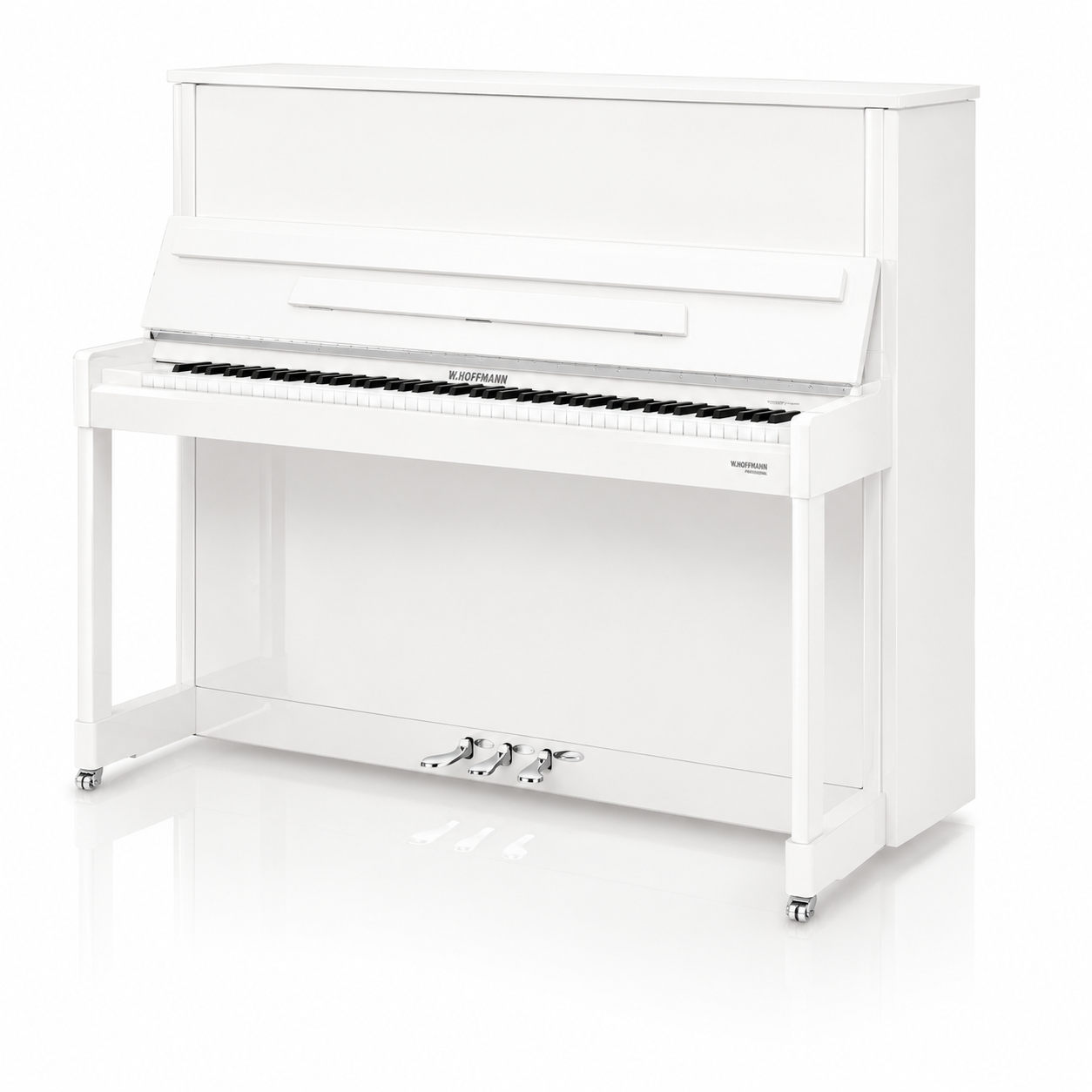 W. Hoffmann Professional P126 Upright Piano in Polished White