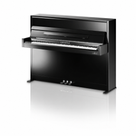 C. Bechstein Academy A2 Upright Piano in Polished Ebony with chrome Fittings