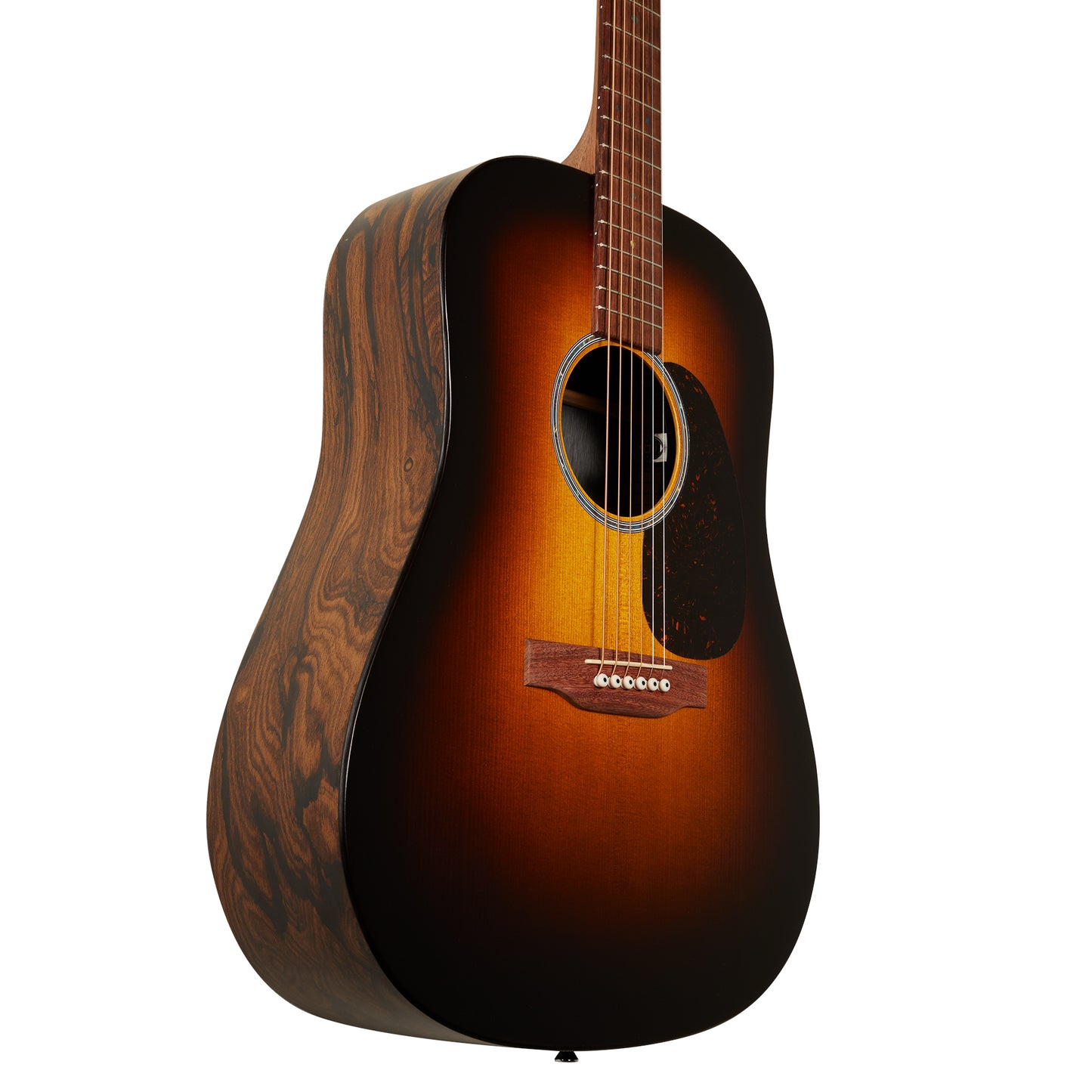 Martin D-X2E Electro Acoustic Guitar; Solid Spruce Sunburst / Ziricote | Incl Softshell Case