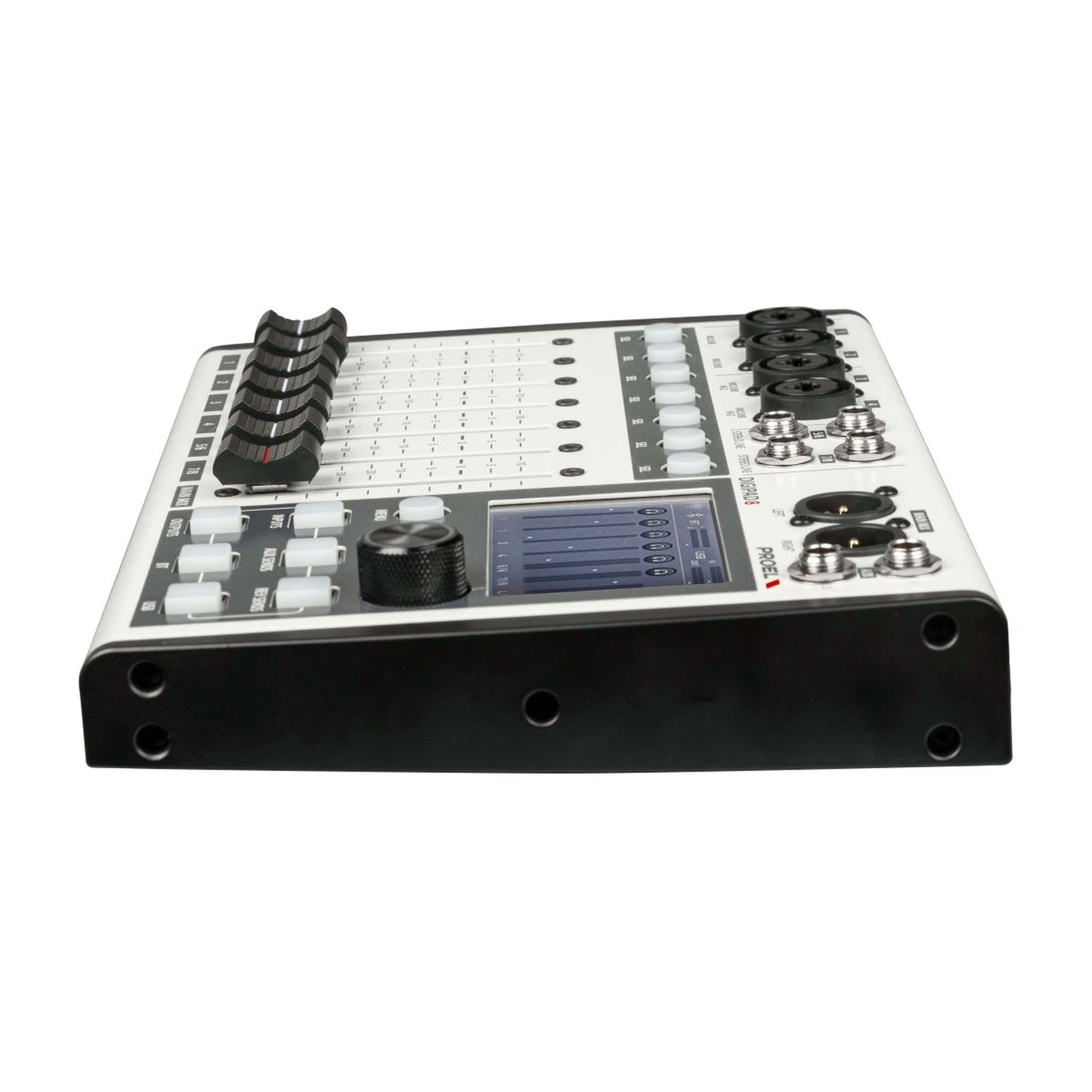 Proel Digipad8 8-In Digital Mixer with USB, Bluetooth, and Motorised Faders