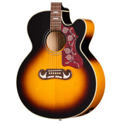 Epiphone J-200 Studio EC Electro Acoustic Guitar; Vintage Sunburst