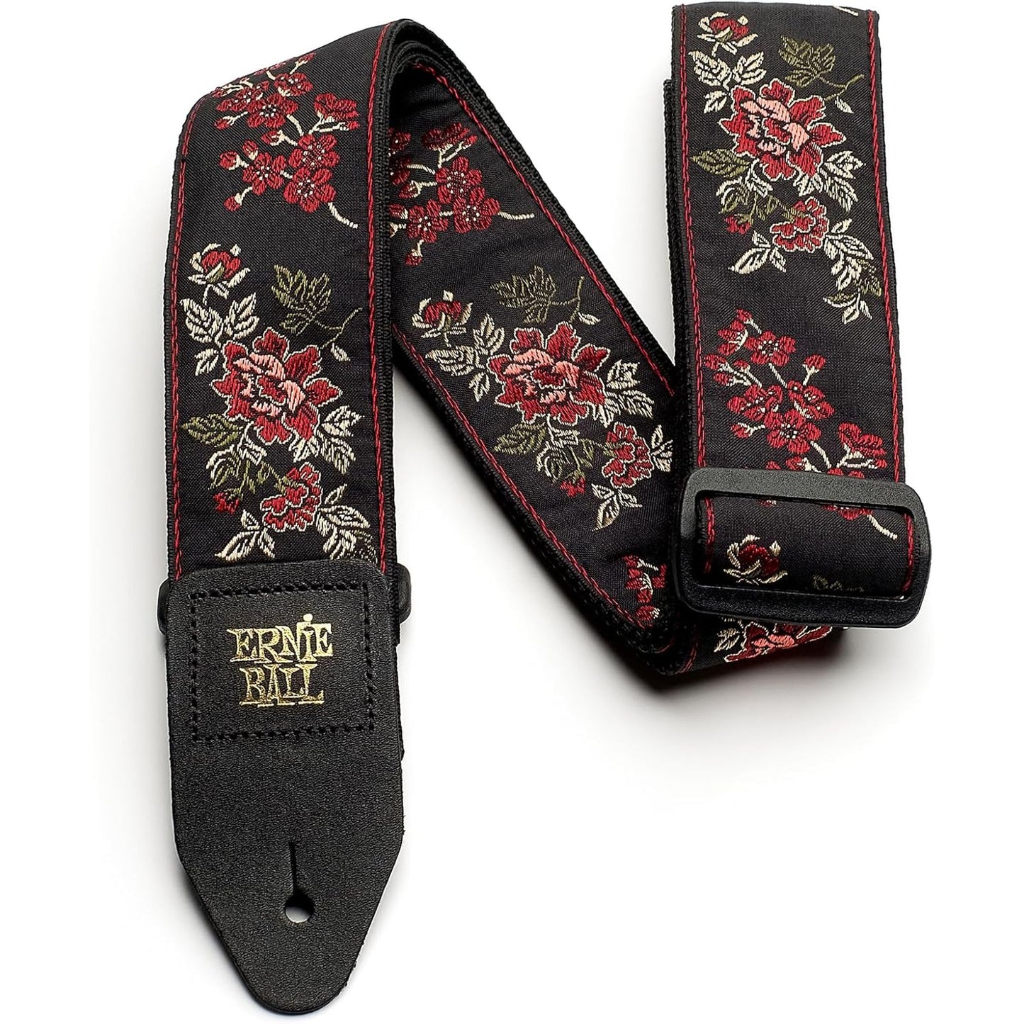 Ernie Ball Jacquard Guitar Strap Red Rose