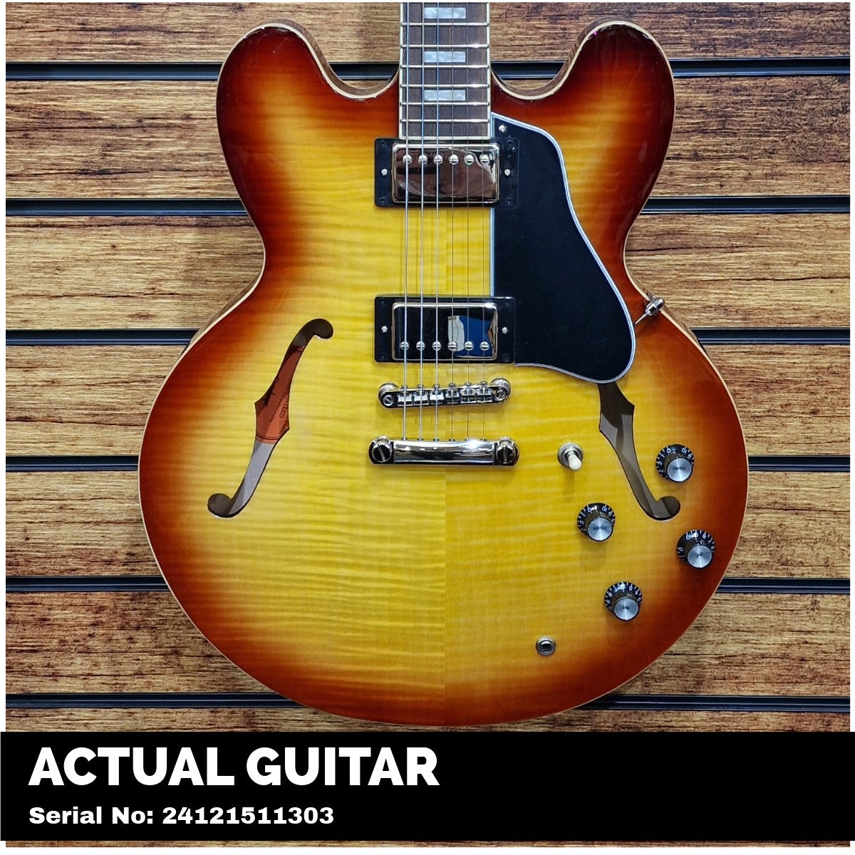 Epiphone ES-335 Figured; Raspberry Tea Burst | Bonners Music