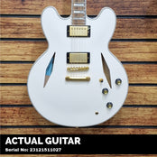 Epiphone Emily Wolfe “White Wolfe” Sheraton (Incl. EpiLite Case), Aged Bone White