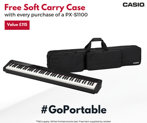 Casio PX-S1100 Black Digital Piano Elite Package | Incl Free SC800P Case