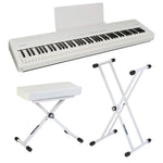 Roland FP40 Portable Digital Piano; White Stand & Bench Bundle