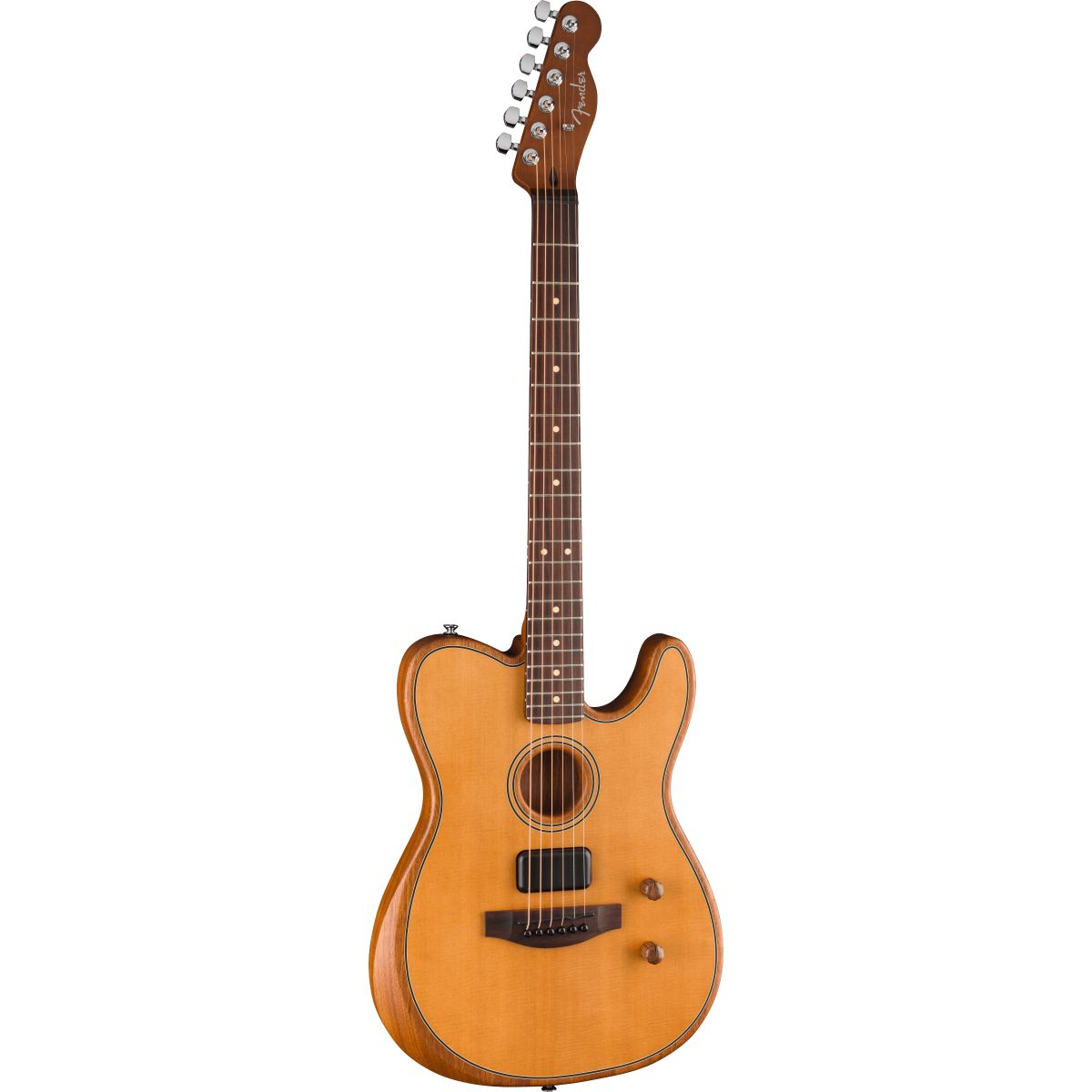 Fender Acoustasonic; Standard Telecaster; Aged Natural | Bonners Music