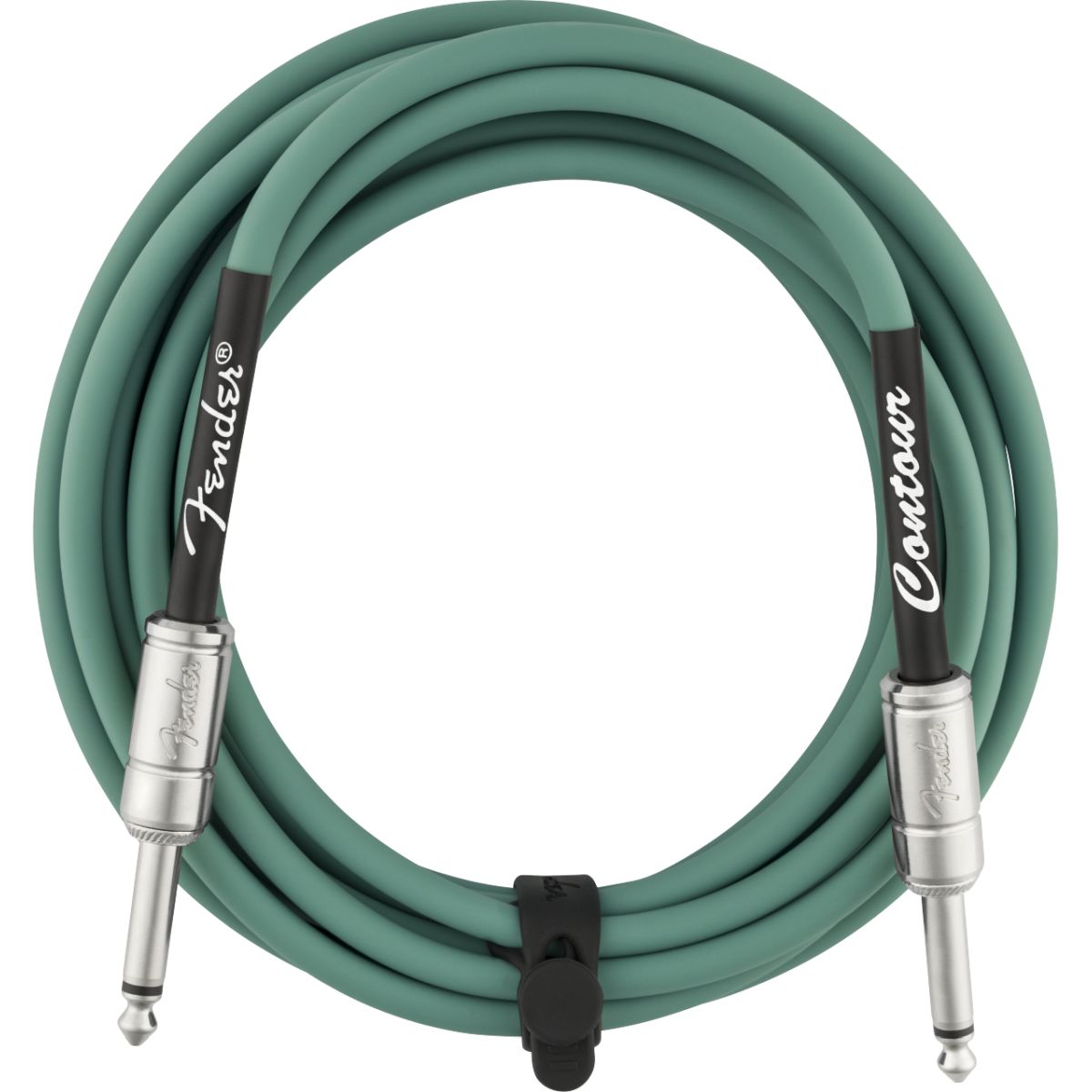 Fender Contour Instrument Cable, Sherwood Green, 15'