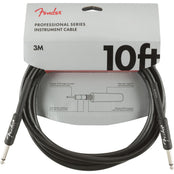 Fender Professional Series Instrument Cable, Straight/Straight, 10', Black