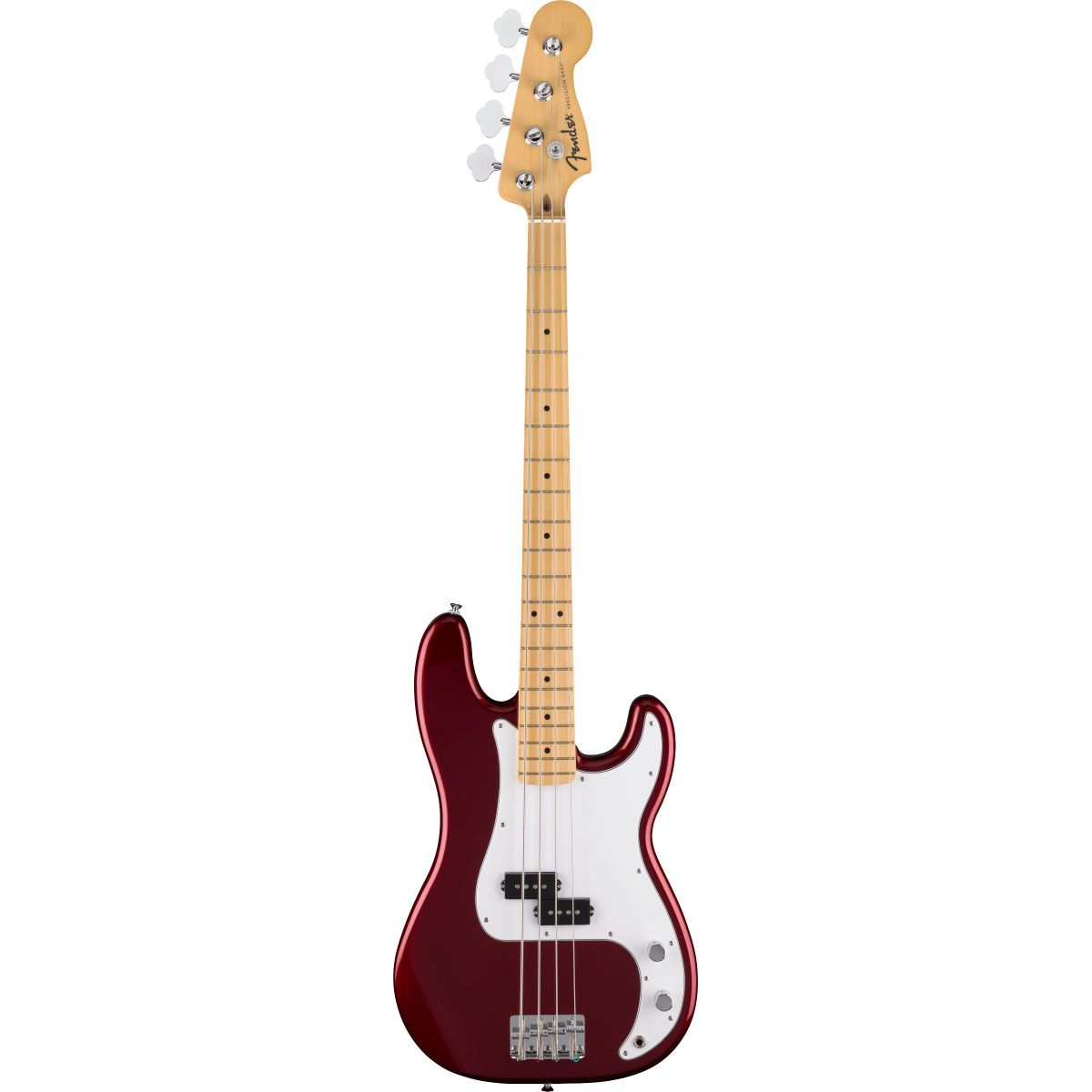 Fender Standard Precision Bass; Maple Fingerboard, White Pickguard, Candy Cola