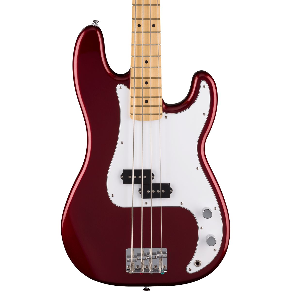 Fender Standard Precision Bass; Maple Fingerboard, White Pickguard, Candy Cola