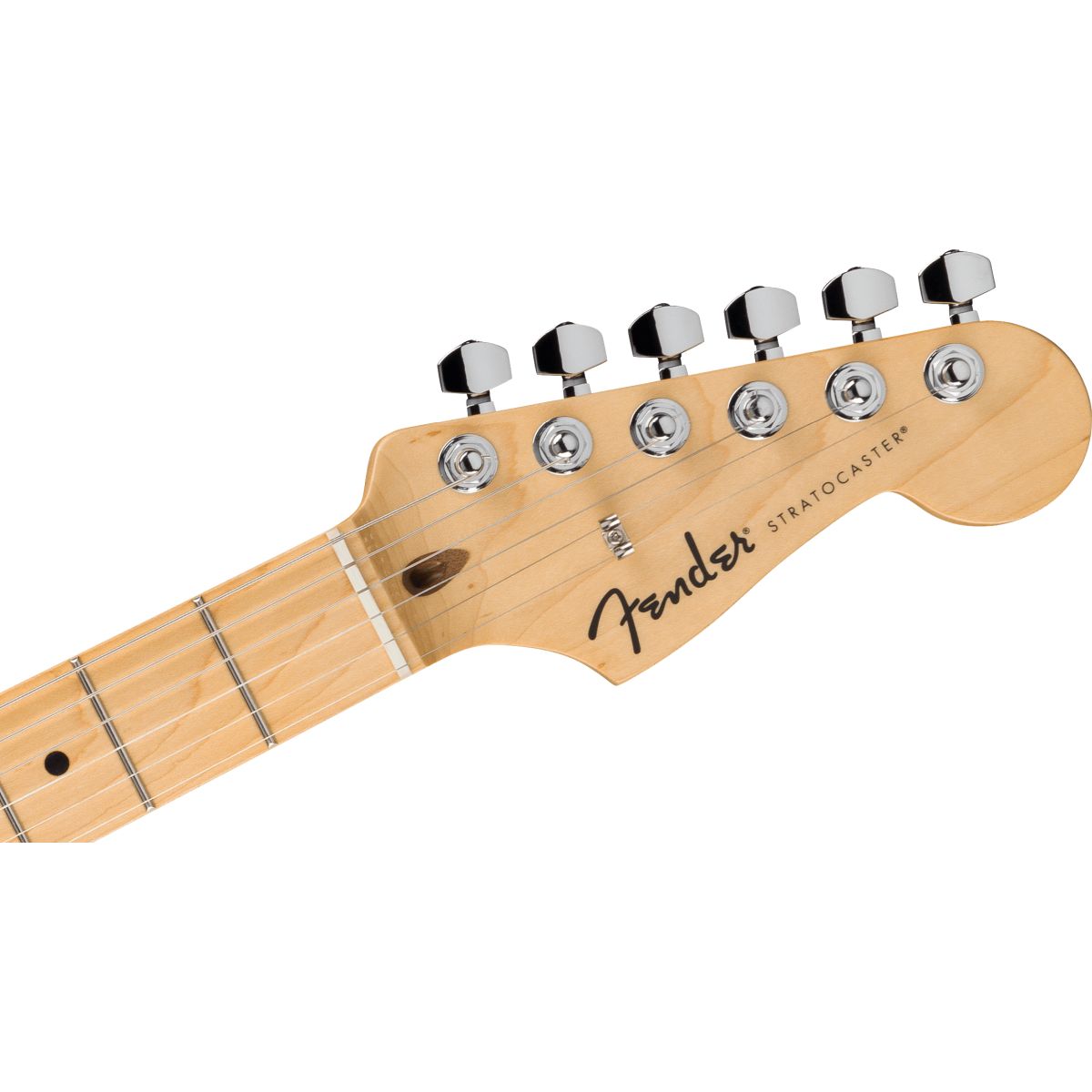 Fender Standard Stratocaster; HSS, Maple Fingerboard, White Pickguard, Aqua Marine Metallic