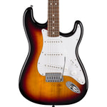 Fender Standard Stratocaster; Laurel Fingerboard, White Pickguard, 3-Color Sunburst