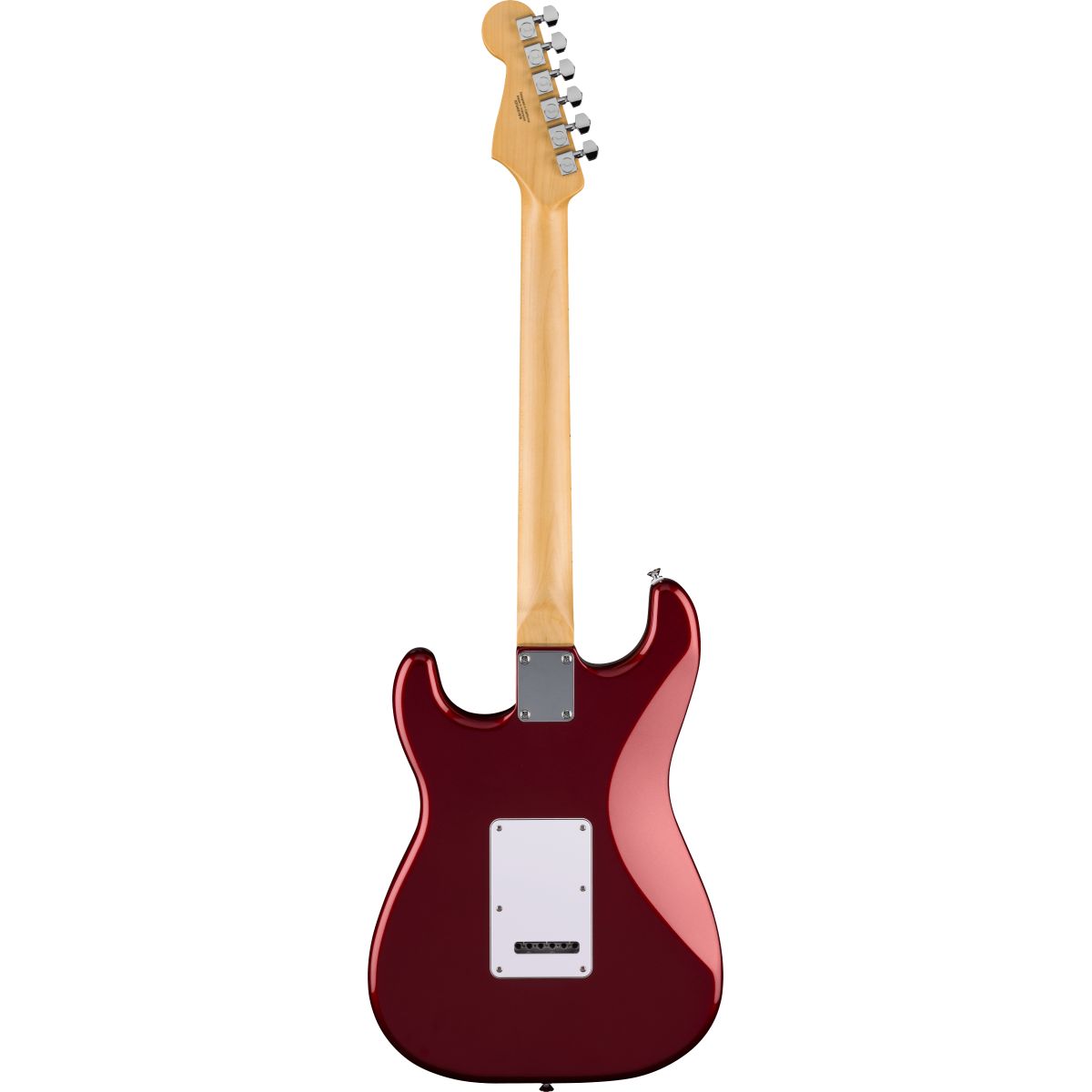 Fender Standard Stratocaster; Maple Fingerboard, White Pickguard, Candy Cola