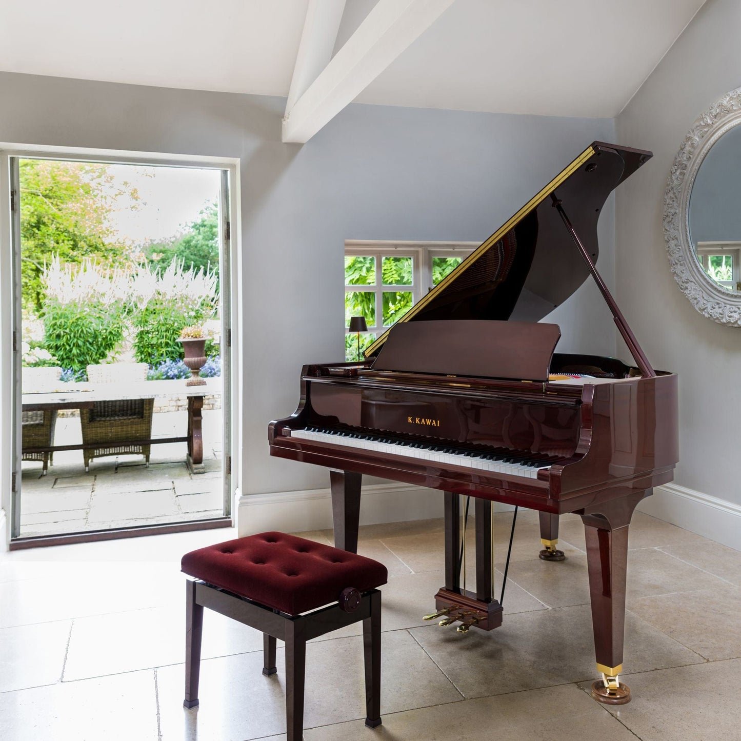 Kawai GL10 153cm Grand Piano; Polished Mahogany