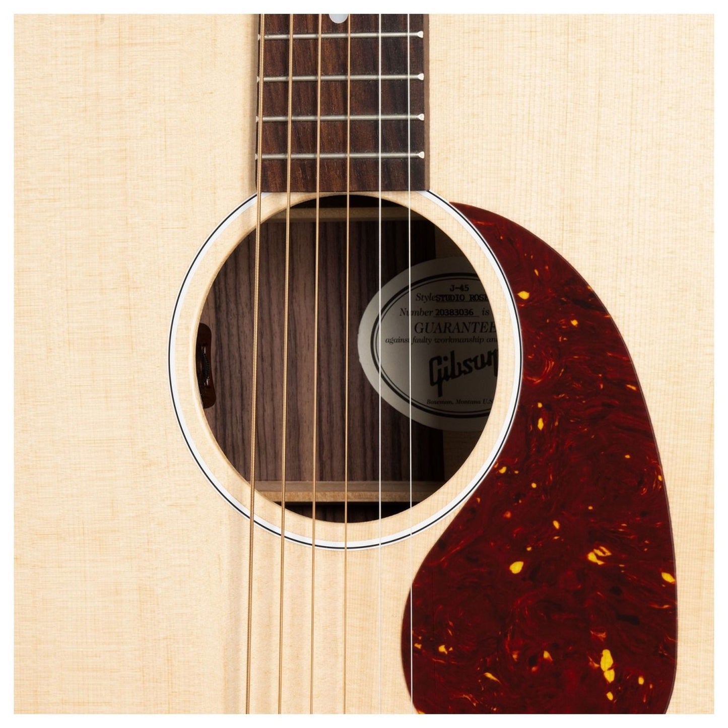 Gibson J-45 Studio Rosewood Acoustic; Natural
