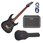 Ibanez GRX70QA Electric Guitar Kit | Transparent Black Burst