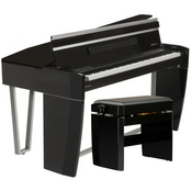 Dexibell H10MG Mini Digital Grand Piano; Polished Black Package Including Branded Stool