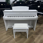Yamaha CLP775 Digital Piano in Satin White With Matching Stool; Serial No: BCCK01001 | Second Hand