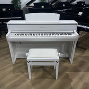 Yamaha CLP775 Digital Piano in Satin White With Matching Stool; Serial No: BCCK01001 | Second Hand