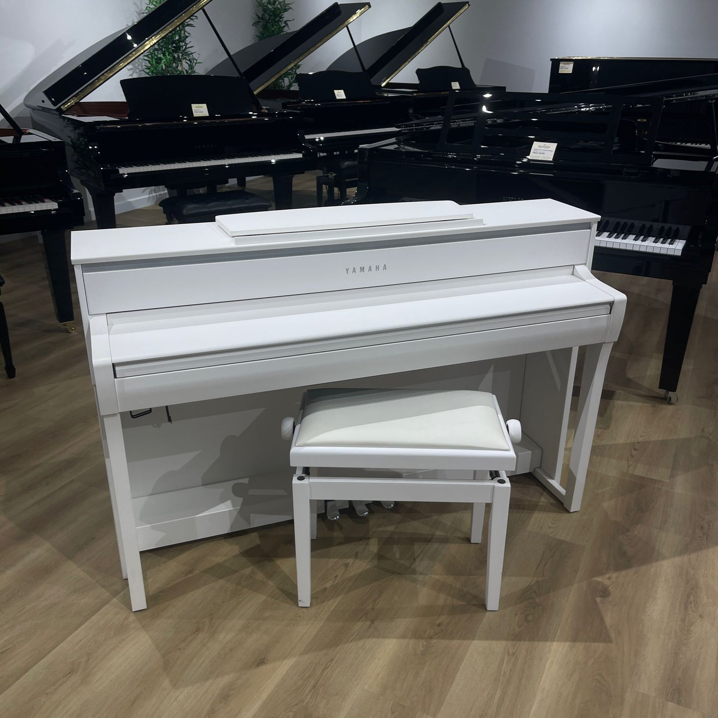 Yamaha CLP775 Digital Piano in Satin White With Matching Stool; Serial No: BCCK01001 | Second Hand