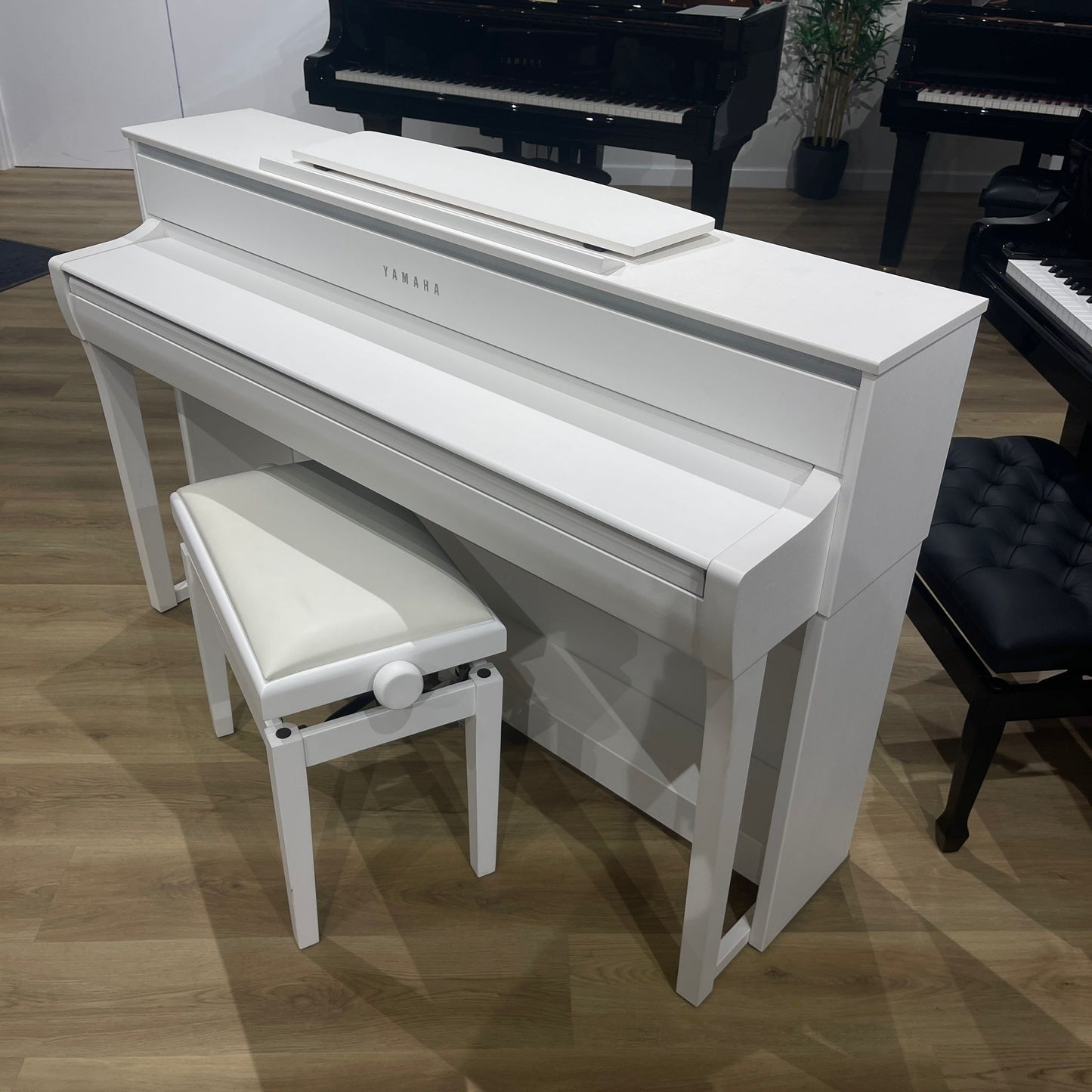 Yamaha CLP775 Digital Piano in Satin White With Matching Stool; Serial No: BCCK01001 | Second Hand