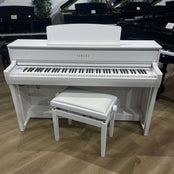 Yamaha CLP775 Digital Piano in Satin White With Matching Stool; Serial No: BCCK01001 | Second Hand