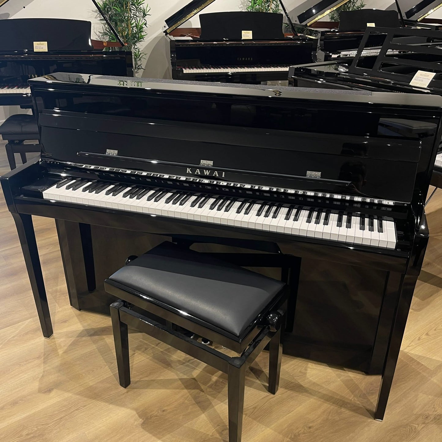 Kawai NV5s Hybrid Digital Piano in Polished Ebony With Matching Stool: Serial No: G834465 | Second Hand