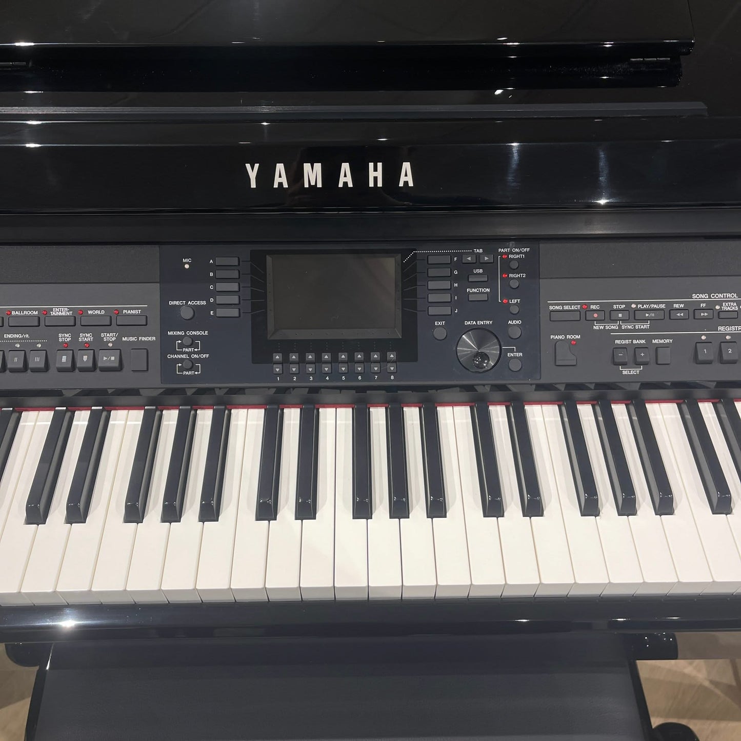 Yamaha CVP701 Polished Ebony Digital Piano With Matching Stool: Serial No: BCZP01003 | Second Hand