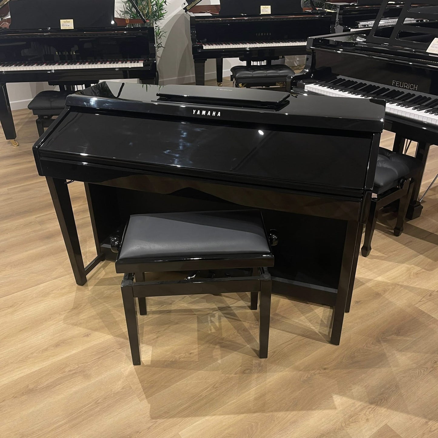 Yamaha CVP701 Polished Ebony Digital Piano With Matching Stool: Serial No: BCZP01003 | Second Hand