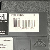 Yamaha PSR EW425 Keyboard; Serial No: BHDZ01133 | Second Hand