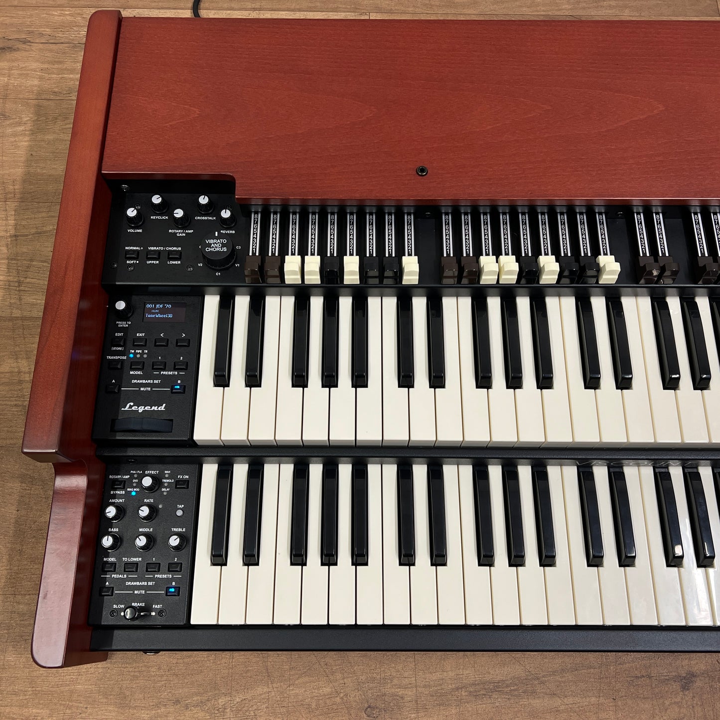 Viscount Legend Soul 261 Dual Manual Organ Keyboard; Serial No: 0213A117 | Second Hand