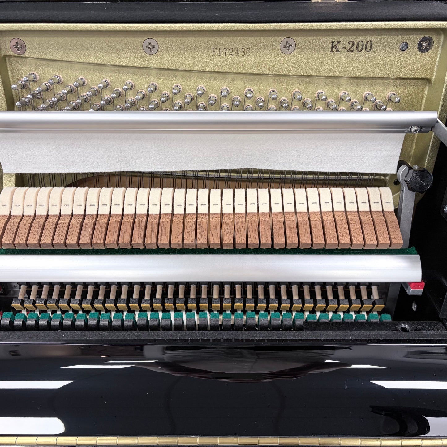 Kawai K200 Upright Piano in Polished Ebony: Serial No: F172486 | Second Hand