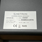 Ketron EVENT 76 Keyboard; Serial No: I1AA11147A | Second Hand