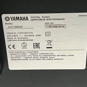 Yamaha CLP665GP PE Digital Piano With Matching Stool; Serial No: BCYM01018 | Second Hand