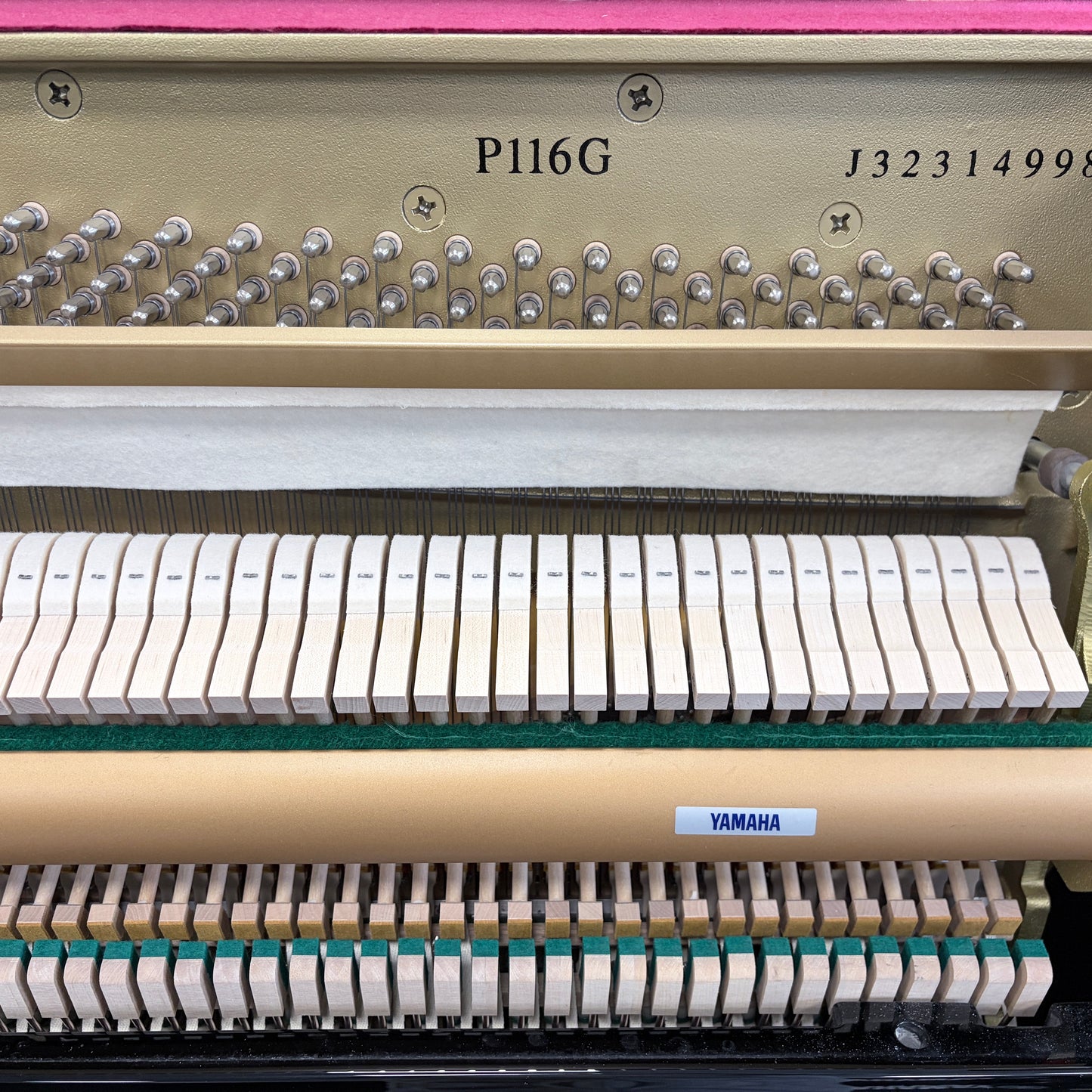 Yamaha P116G Upright Piano in Polished Ebony: Serial No: J32314998 | Second Hand