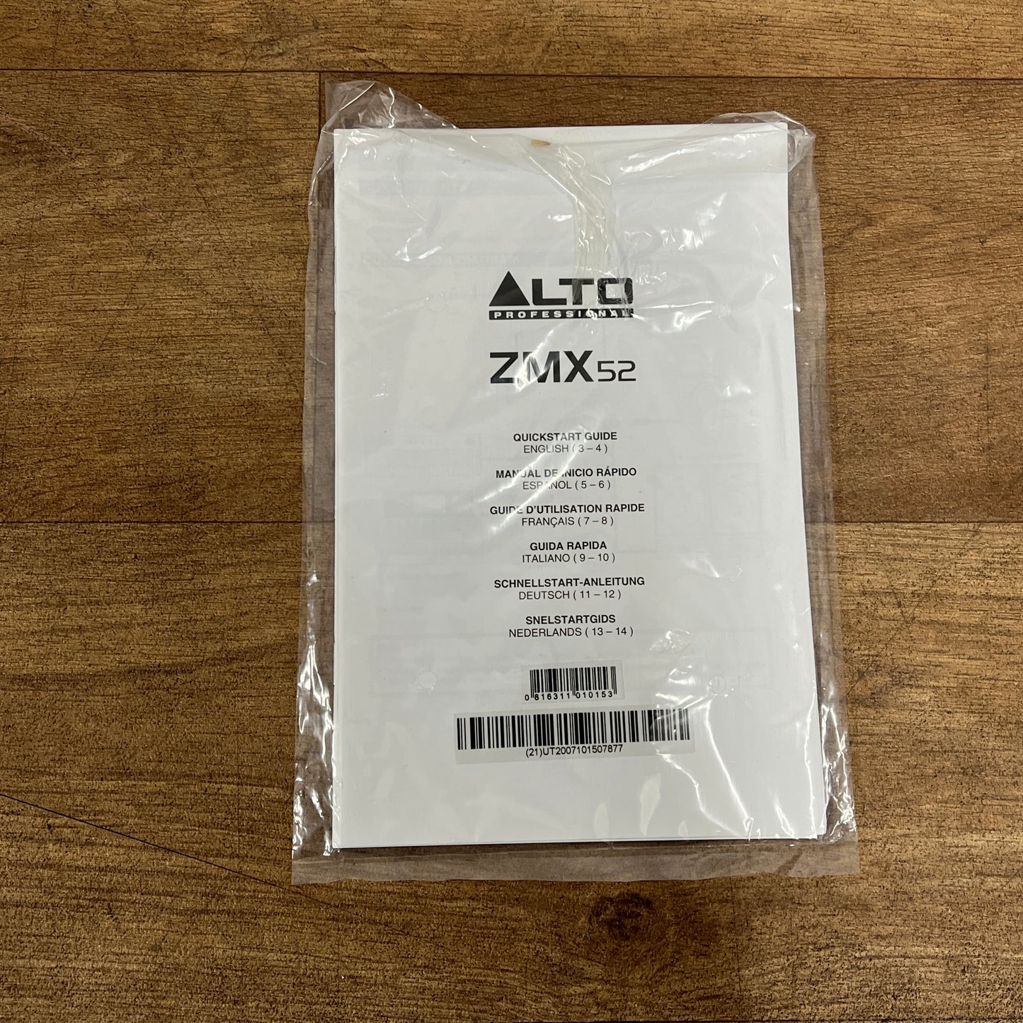 Alto ZMX52 5-Channel Mixer : Serial No: UT2007101507877 | Second Hand