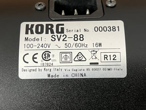 Ex Display Korg SV2 Stage Vintage Piano; 88 Keys; Serial No 381