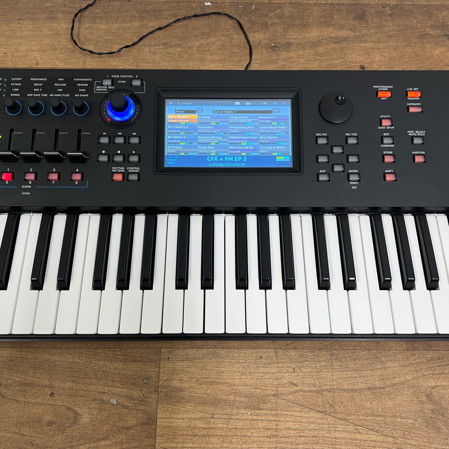 Yamaha MODX7+ Keyboard; Serial No: BBCO01024 | Second Hand
