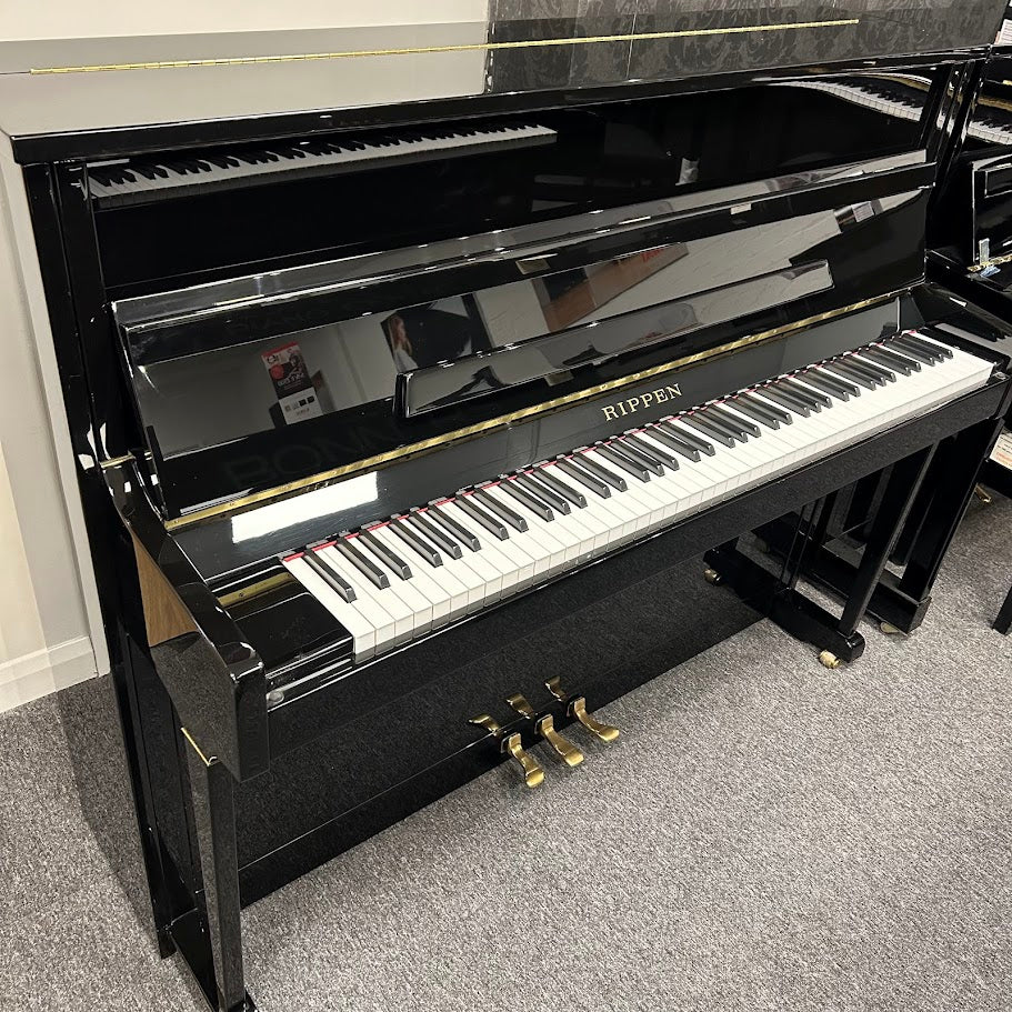 Rippen Model 120 Upright Piano; Polished Ebony: Serial No: 210898 | Second Hand