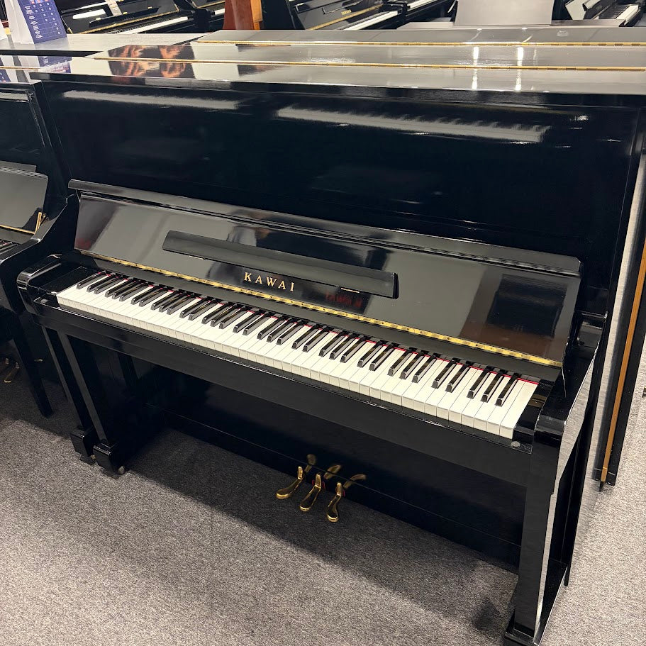 Kawai KU1 Upright Piano in Polished Ebony: Serial No: 370069 | Second Hand