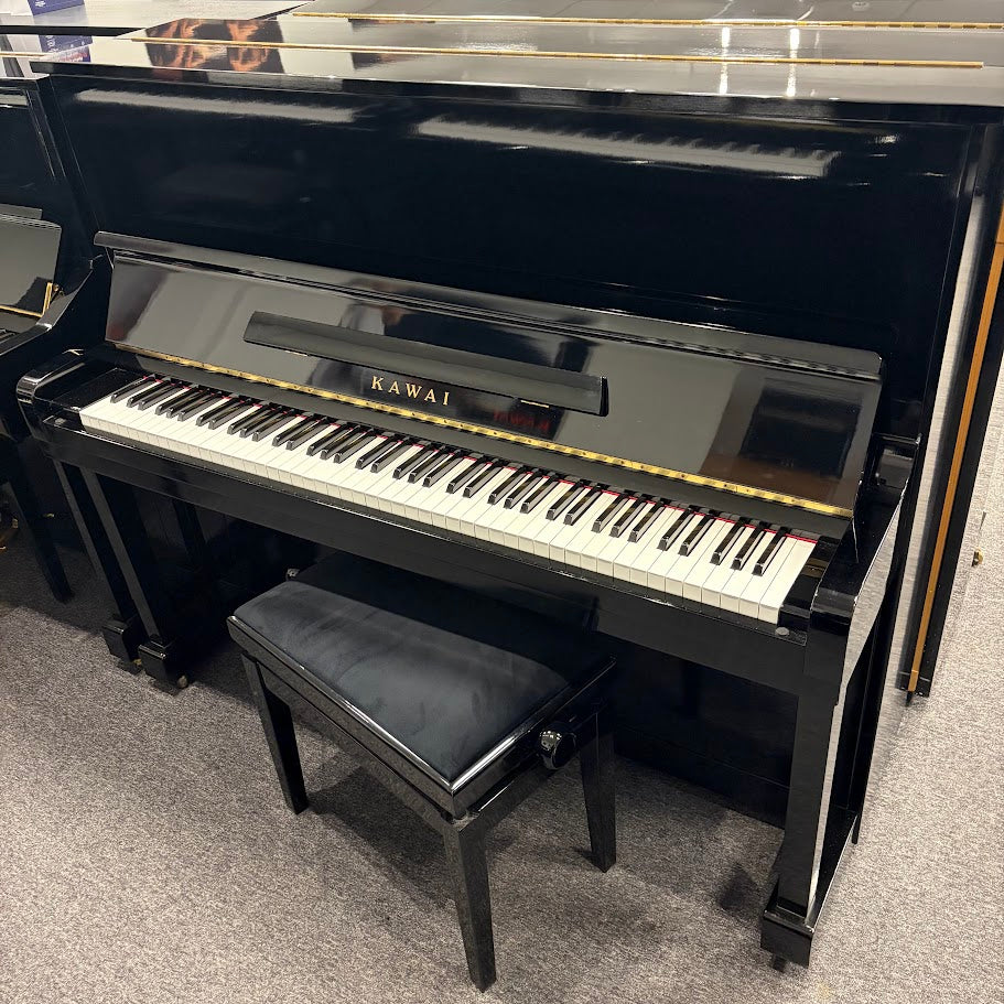Kawai KU1 Upright Piano in Polished Ebony: Serial No: 370069 | Second Hand