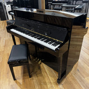 Weber W114 Upright Piano in Polished Black: Serial No: T0015659 | Second Hand