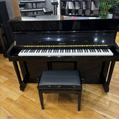 Weber W114 Upright Piano in Polished Black: Serial No: T0015659 | Second Hand
