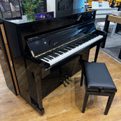 Weber W114 Upright Piano in Polished Black: Serial No: T0015659 | Second Hand