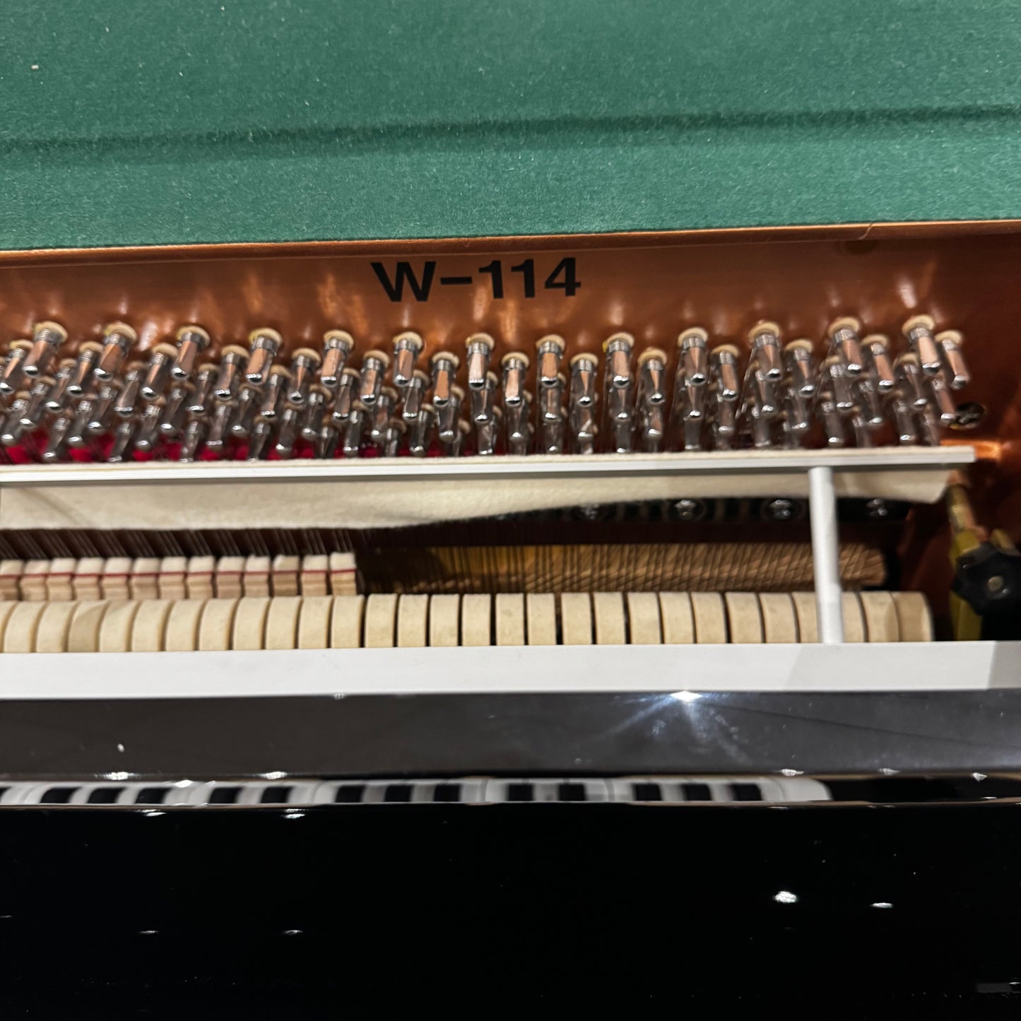 Weber W114 Upright Piano in Polished Black: Serial No: T0015659 | Second Hand